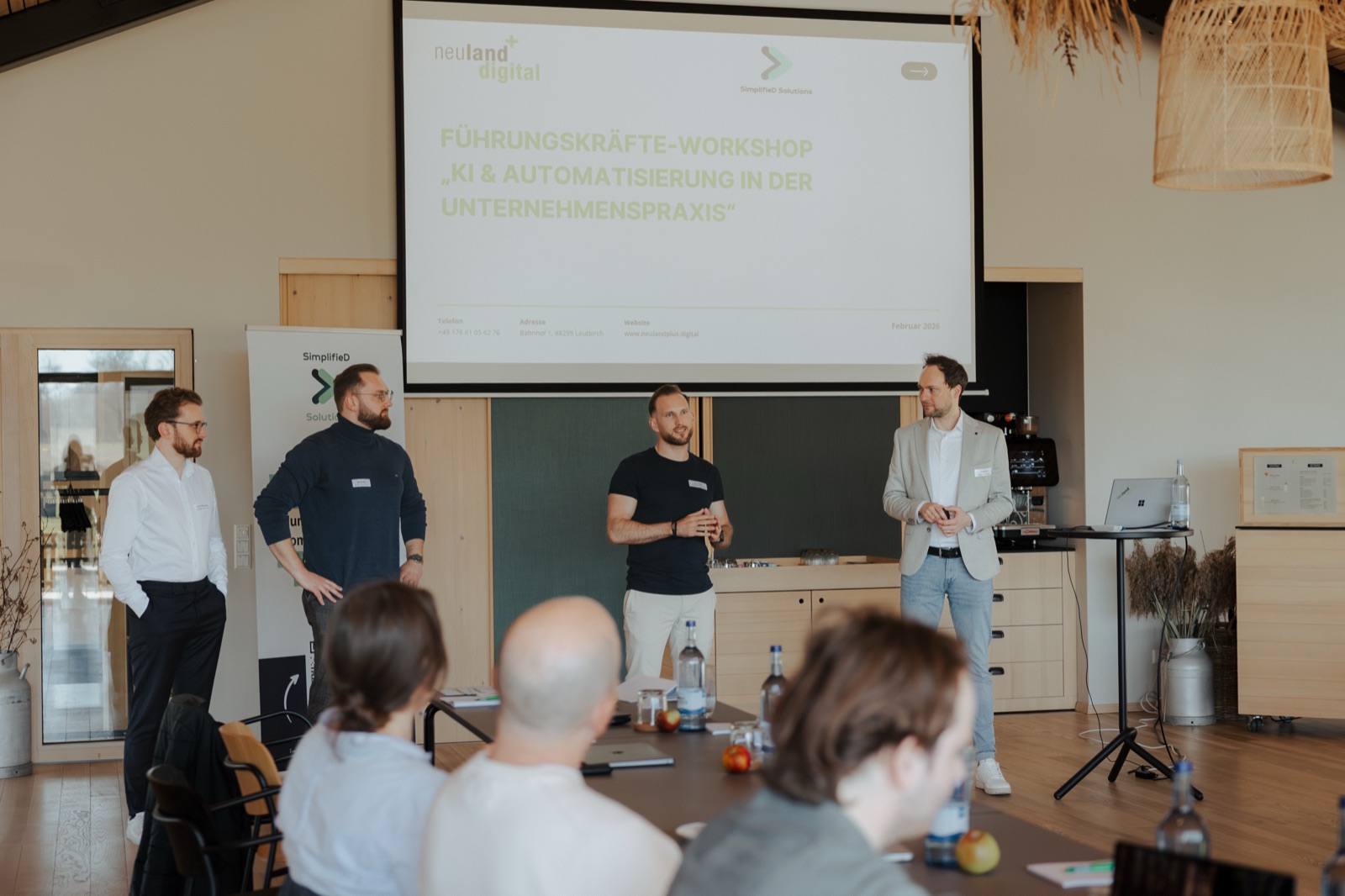 SimplifieD team at a leadership workshop on AI & automation